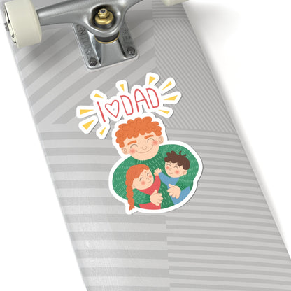 Kiss-Cut Vinyl Decals - Daddy's love Printify