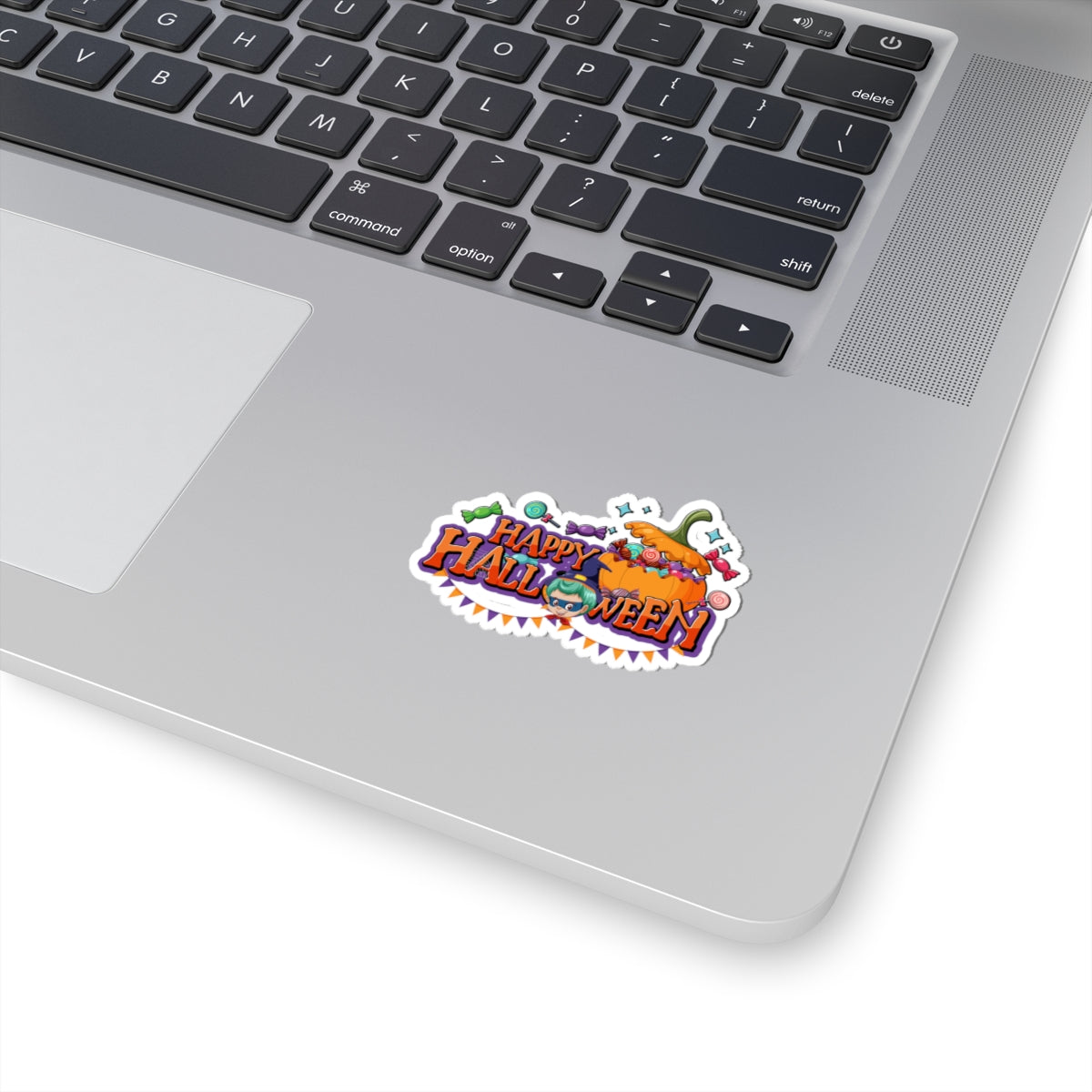 Kiss-Cut Stickers - Happy halloween banner Printify