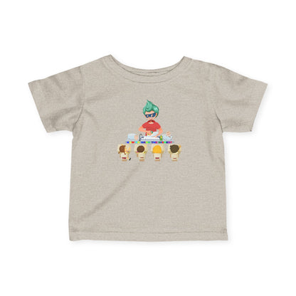 Infant Fine Jersey Tee - Little kiddo teaching to wash dishes - [[{"value":"Wonderwear Kid"}]]