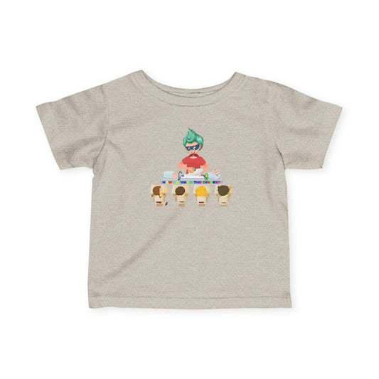 Infant Fine Jersey Tee - Little kiddo teaching to wash dishes - [[{"value":"Wonderwear Kid"}]]