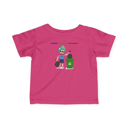 Infant Fine Jersey Tee - Super kiddo taking trash out - [[{"value":"Wonderwear Kid"}]]
