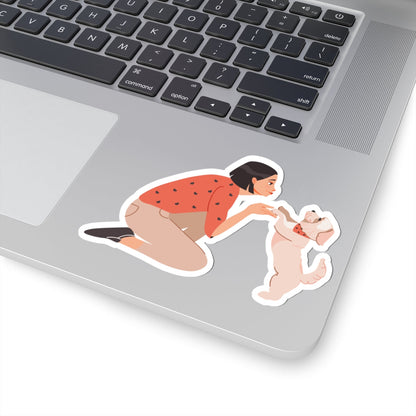 Kiss-Cut Stickers - Dog mom Printify