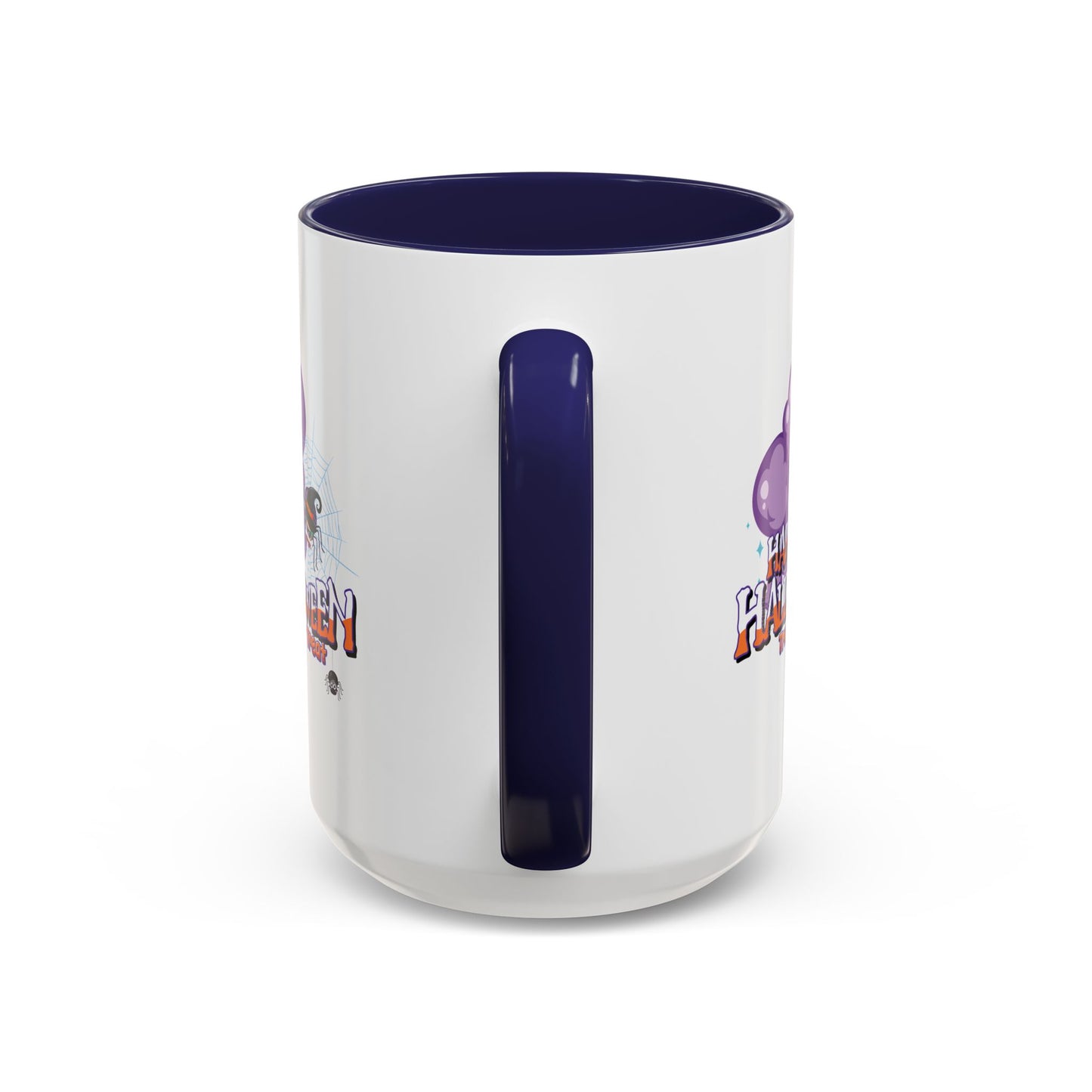 Accent Coffee Mug - Happy holloween - spider kiddo