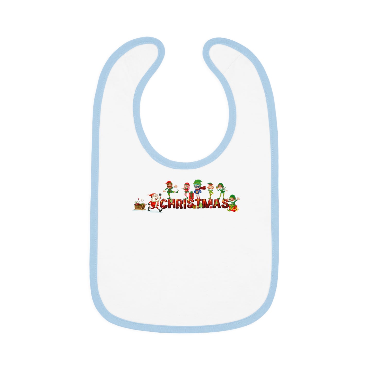 Baby Bib - Christmas with santa claus and friends