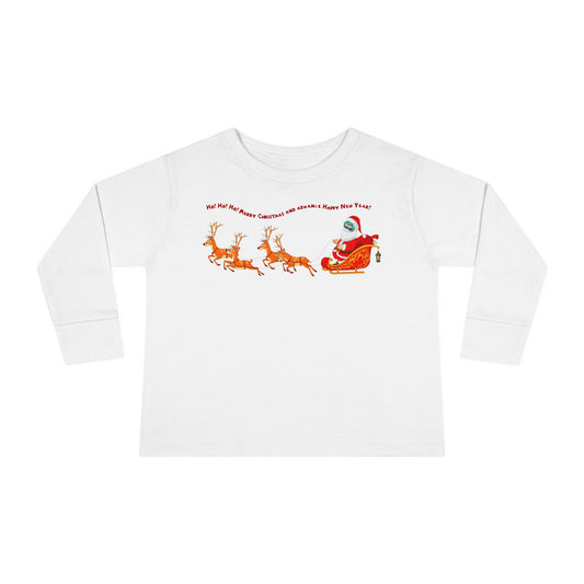 Toddler Long Sleeve Tee - Santa kiddo - [[{"value":"Wonderwear Kid"}]]