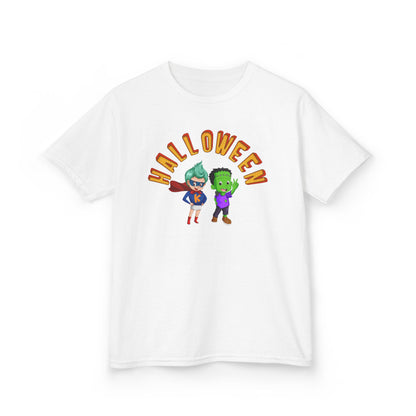 Kids Heavy Cotton™ Tee - Holloween with super kiddo Printify