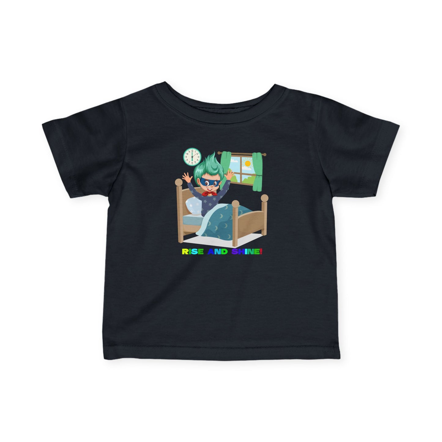 Infant Fine Jersey Tee - Super kiddo teaches us to wake up early - [[{"value":"Wonderwear Kid"}]]
