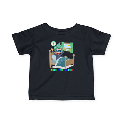 Infant Fine Jersey Tee - Super kiddo teaches us to wake up early - [[{"value":"Wonderwear Kid"}]]
