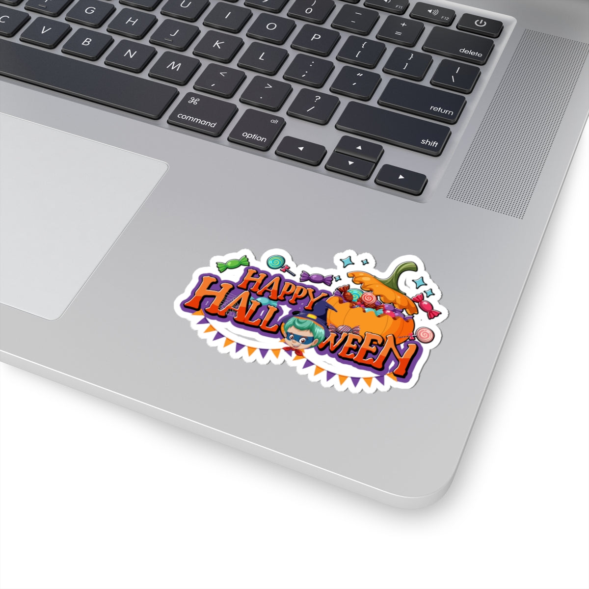 Kiss-Cut Stickers - Happy halloween banner Printify