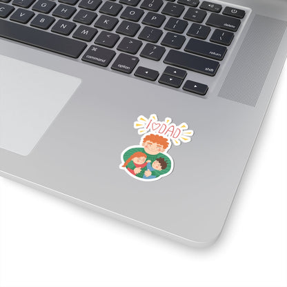 Kiss-Cut Vinyl Decals - Daddy's love Printify