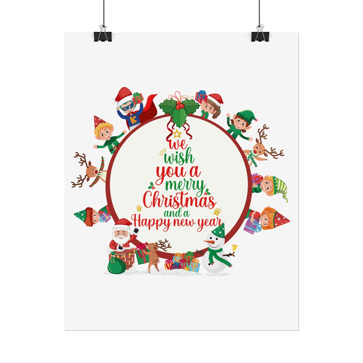 Rolled Posters - We wish you a merry christmas - [[{"value":"Wonderwear Kid"}]]