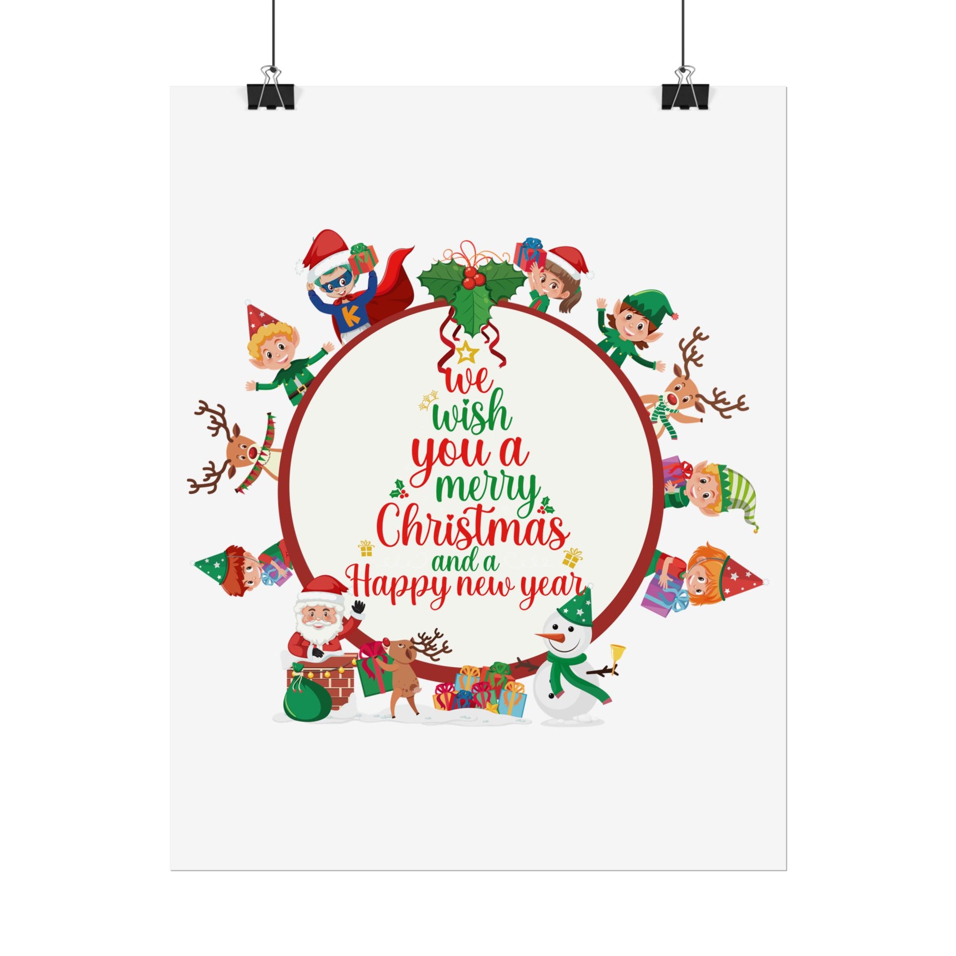 Rolled Posters - We wish you a merry christmas - [[{"value":"Wonderwear Kid"}]]