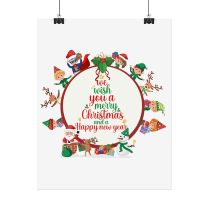 Rolled Posters - We wish you a merry christmas - [[{"value":"Wonderwear Kid"}]]