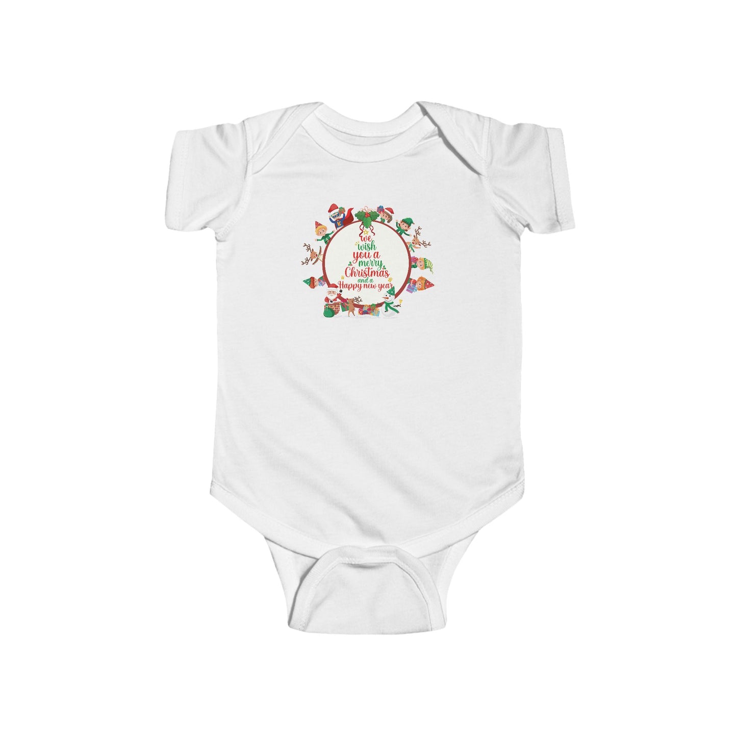 Infant Bodysuit - We wish you a merry christmas - [[{"value":"Wonderwear Kid"}]]