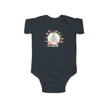 Infant Bodysuit - We wish you a merry christmas - [[{"value":"Wonderwear Kid"}]]