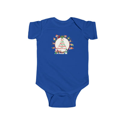 Infant Bodysuit - We wish you a merry christmas - [[{"value":"Wonderwear Kid"}]]