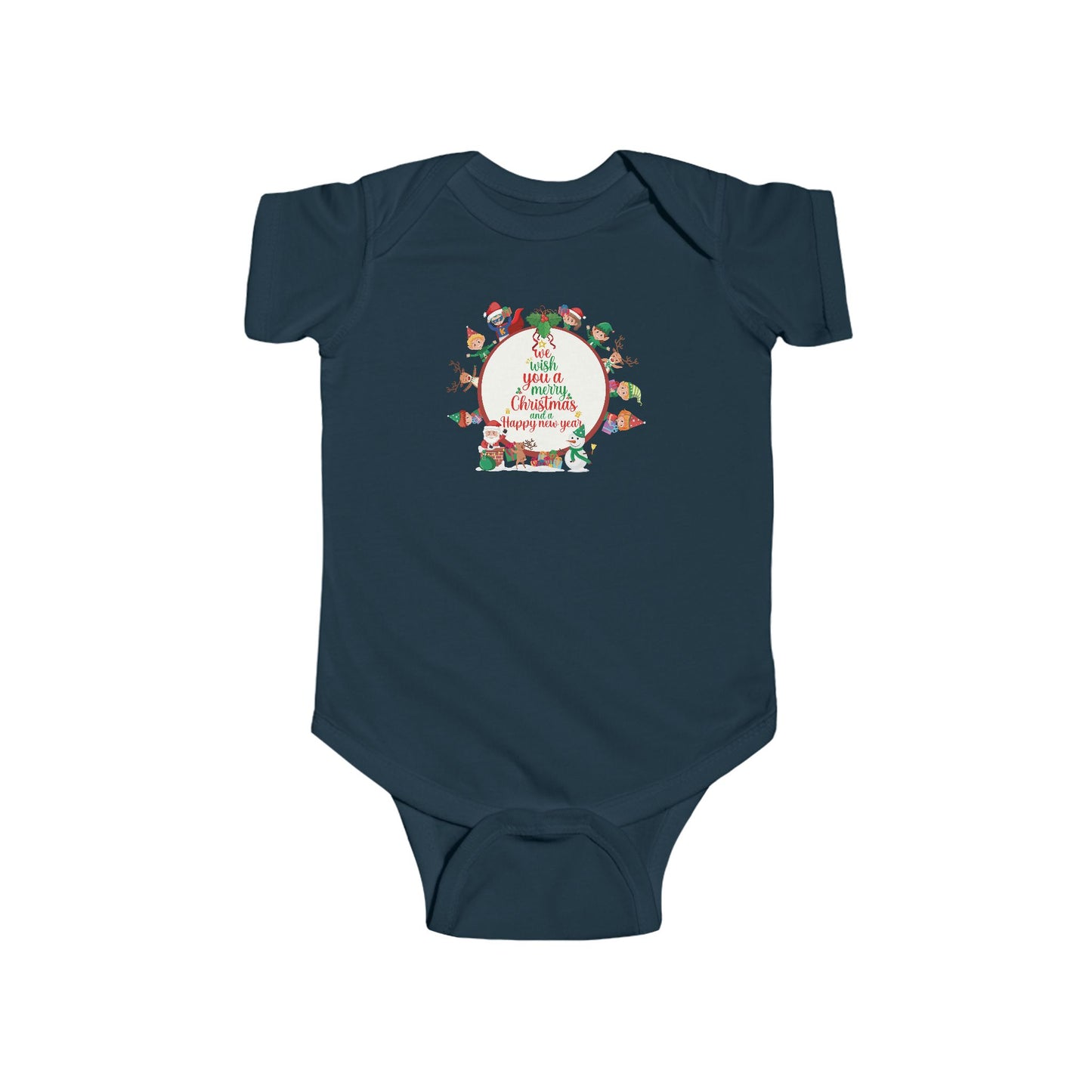 Infant Bodysuit - We wish you a merry christmas - [[{"value":"Wonderwear Kid"}]]