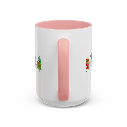 Accent Coffee Mug - Super kiddo in christmas tree attire - [[{"value":"Wonderwear Kid"}]]