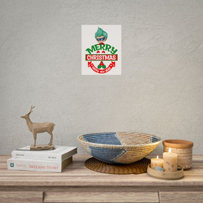 Rolled Posters - Merry chridtmas from super kiddo - [[{"value":"Wonderwear Kid"}]]