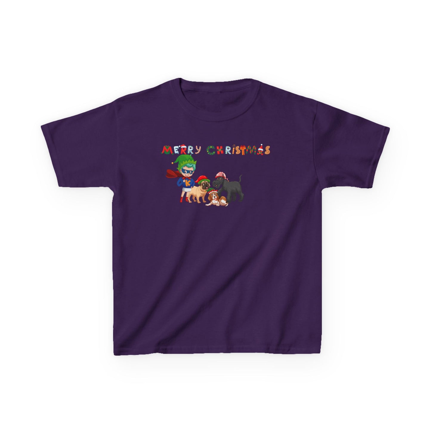 Kids Heavy Cotton™ Tee - Super kiddo woith pet friends - [[{"value":"Wonderwear Kid"}]]