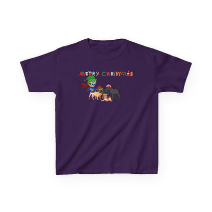 Kids Heavy Cotton™ Tee - Super kiddo woith pet friends - [[{"value":"Wonderwear Kid"}]]