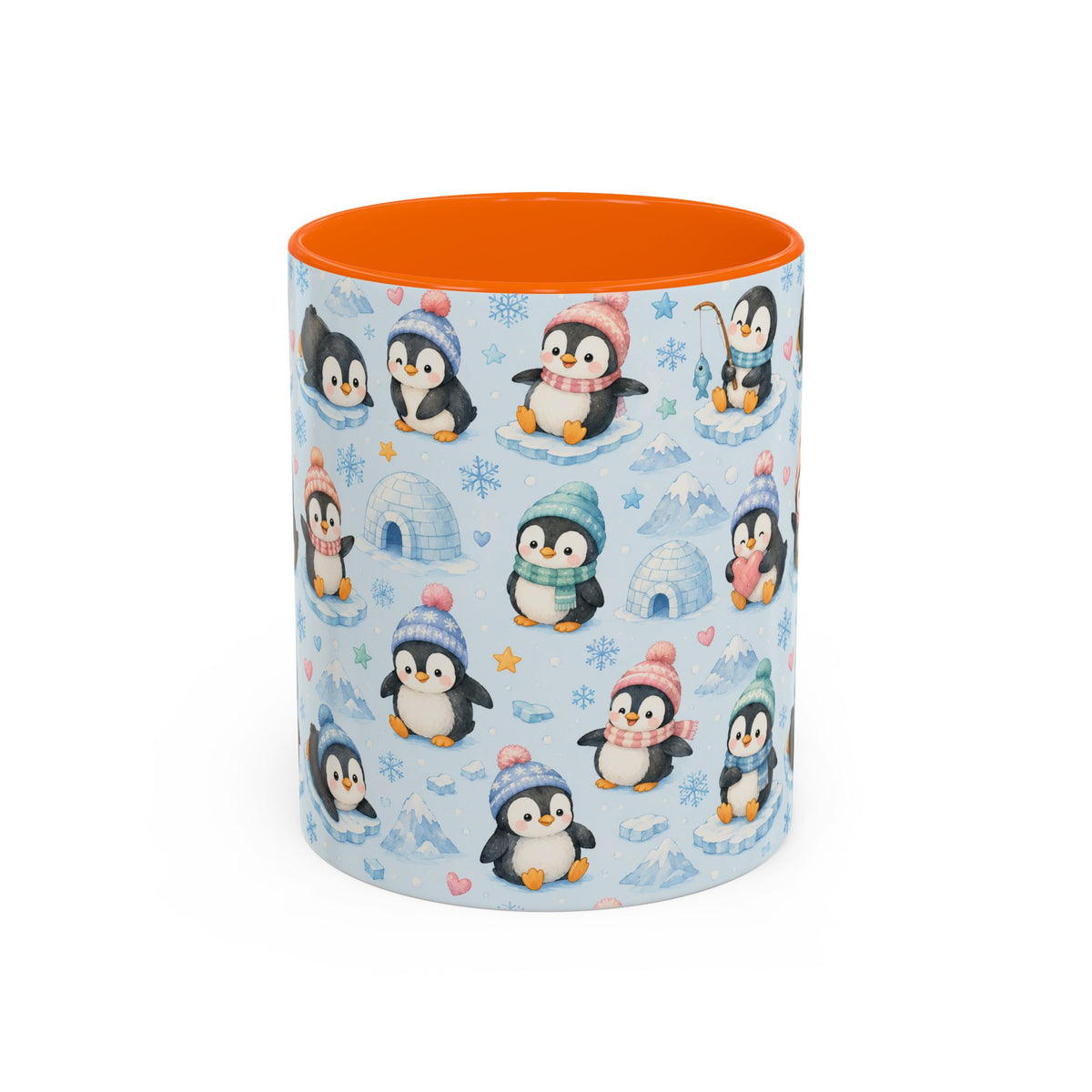 Accent Coffee Mug  (11/15 oz) - Penguin Winter Wonderland