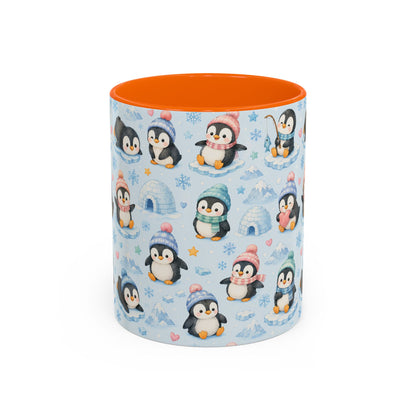 Accent Coffee Mug  (11/15 oz) - Penguin Winter Wonderland