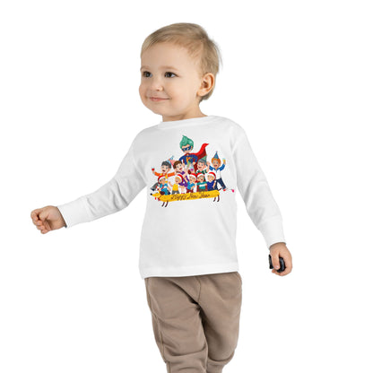 Toddler Long Sleeve Tee - Happy new year with friends - [[{"value":"Wonderwear Kid"}]]