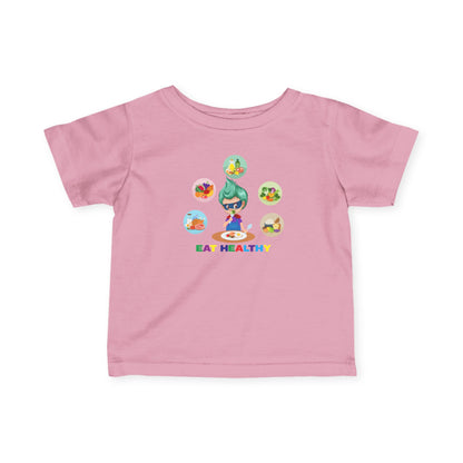 Infant Fine Jersey Tee - Supper kiddo showing healthy food to eat - [[{"value":"Wonderwear Kid"}]]