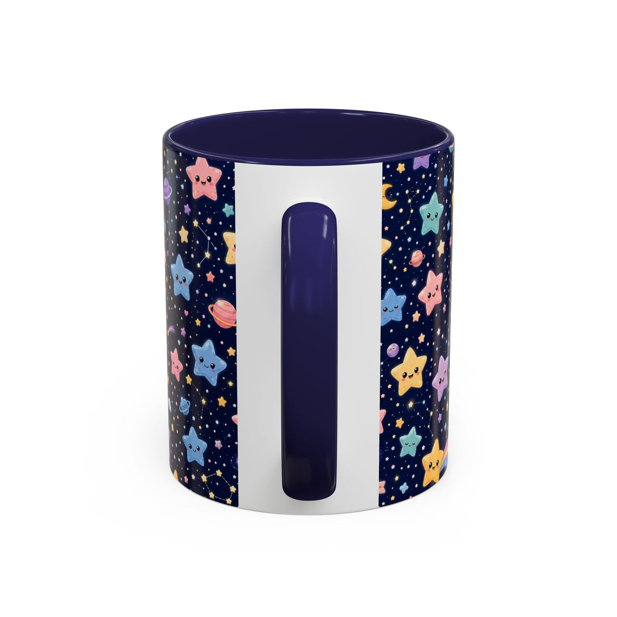 Accent Coffee Mug  (11/15 oz) - Kawaii Pastel Cosmic Night