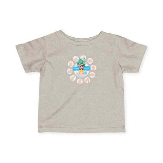 Infant Fine Jersey Tee - Super kiddo hand washing steps - [[{"value":"Wonderwear Kid"}]]