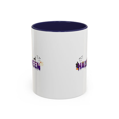 Accent Coffee Mug - Holloween word Printify