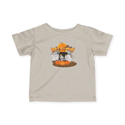 Infant Fine Jersey Tee - Super kiddo with ghost - [[{"value":"Wonderwear Kid"}]]
