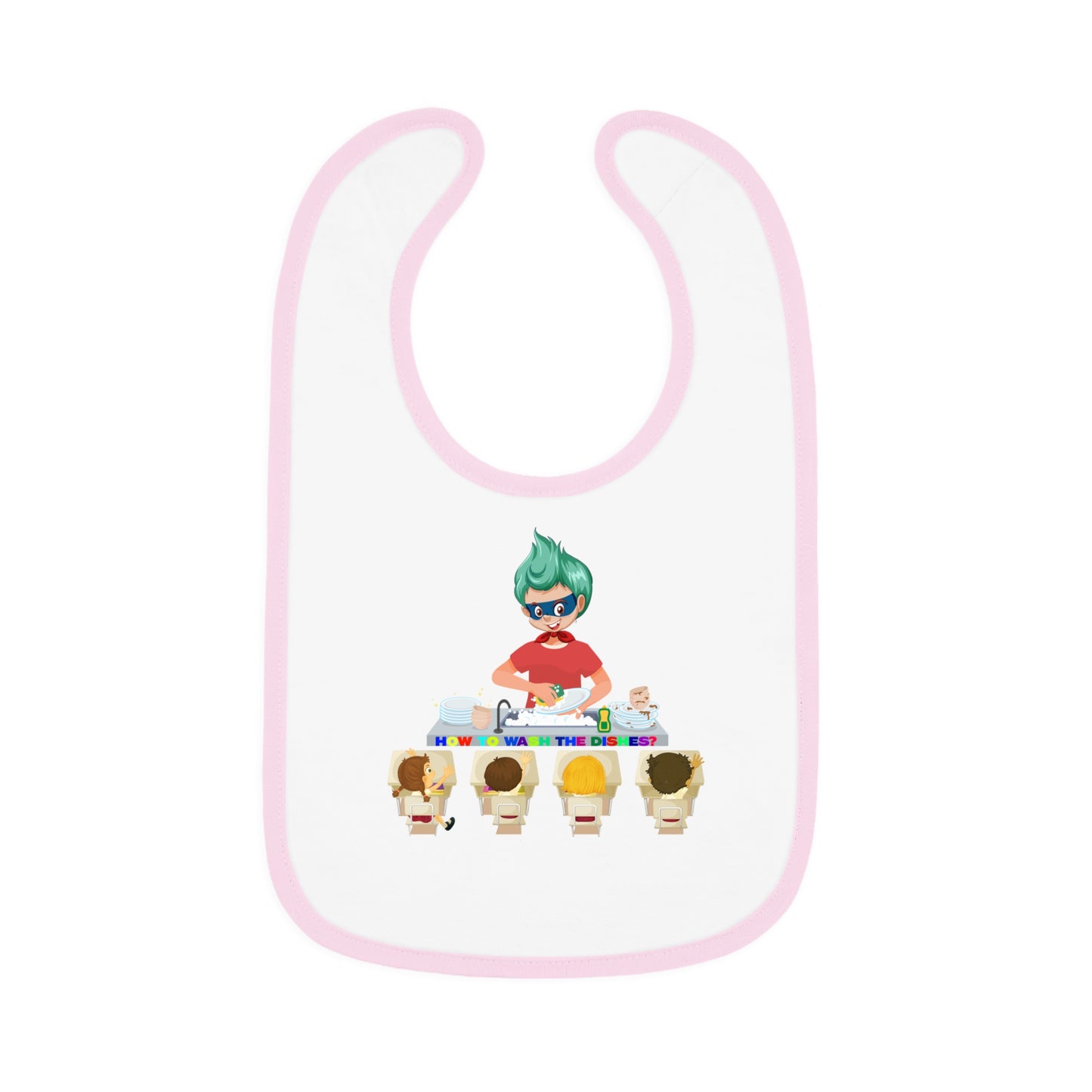 Baby Bib - Little kiddo teaching to wash dishes