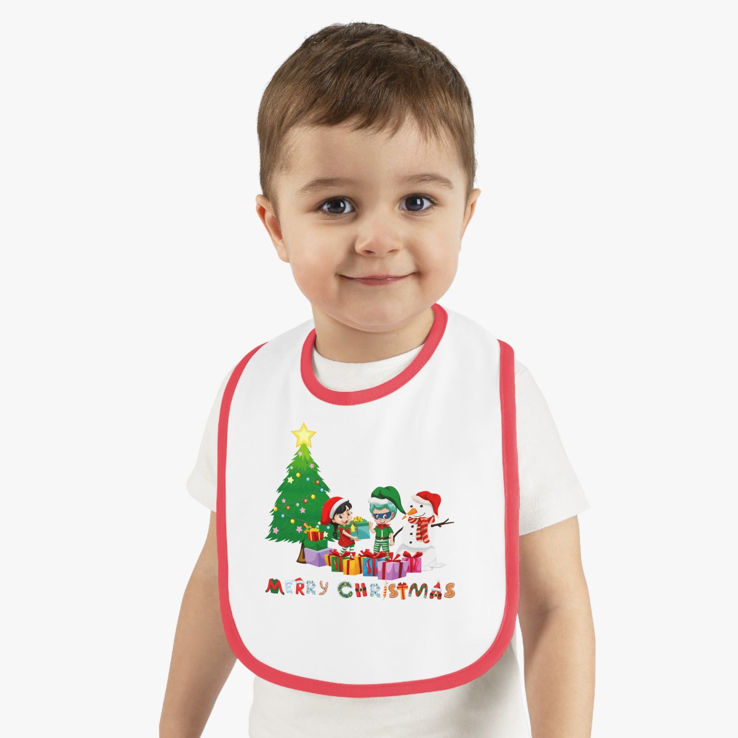 Baby Bib - Super kiddo preparing gifts