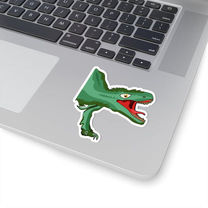 Kiss-Cut Vinyl Decals - Tyrannosaurus hunting Printify