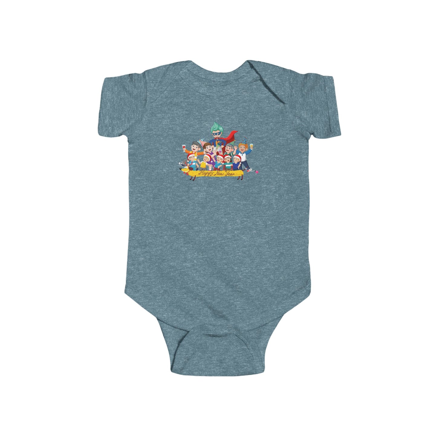 Infant Bodysuit - Happy new year with friends - [[{"value":"Wonderwear Kid"}]]