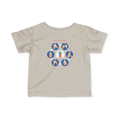 Infant Fine Jersey Tee - Super kiddo teaching how to wash hands - [[{"value":"Wonderwear Kid"}]]
