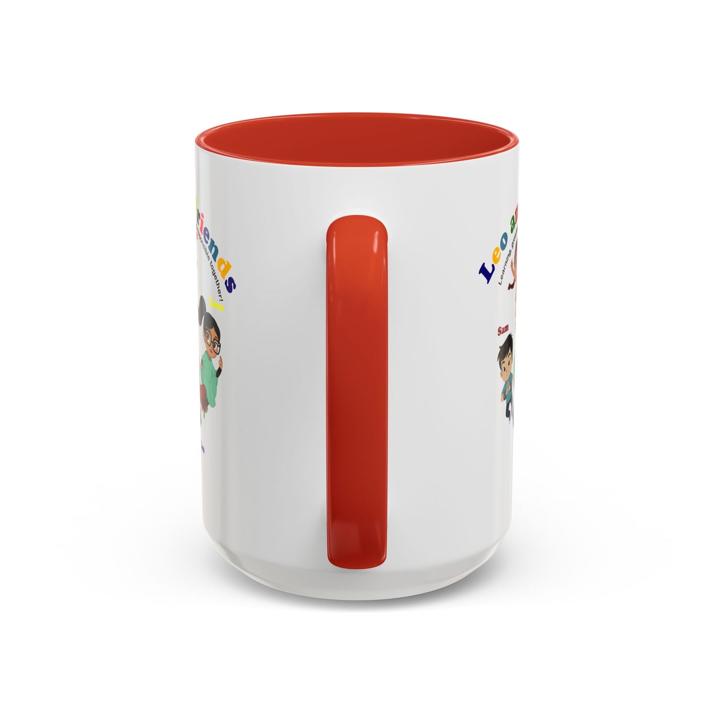 Accent Coffee Mug - Leo & Friends - Learning and growing