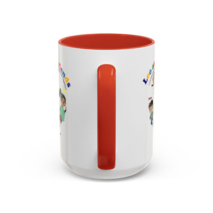 Accent Coffee Mug - Leo & Friends - Learning and growing - [[{"value":"Wonderwear Kid"}]]