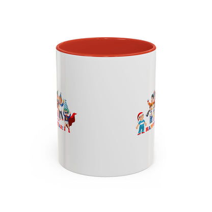 Accent Coffee Mug - Happy new year from super kiddo - [[{"value":"Wonderwear Kid"}]]