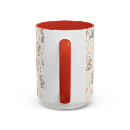 Accent Coffee Mug  (11/15 oz) - Baby Elephant Nursery