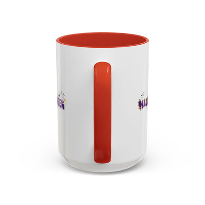 Accent Coffee Mug - Holloween word Printify