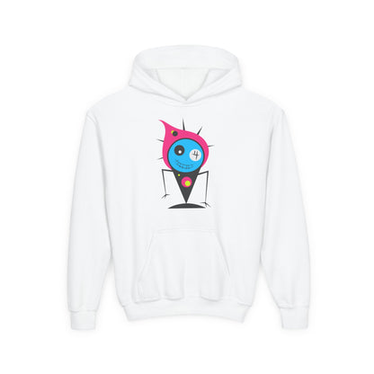 Youth Heavy Blend Hooded Sweatshirt -  Fire monster Printify