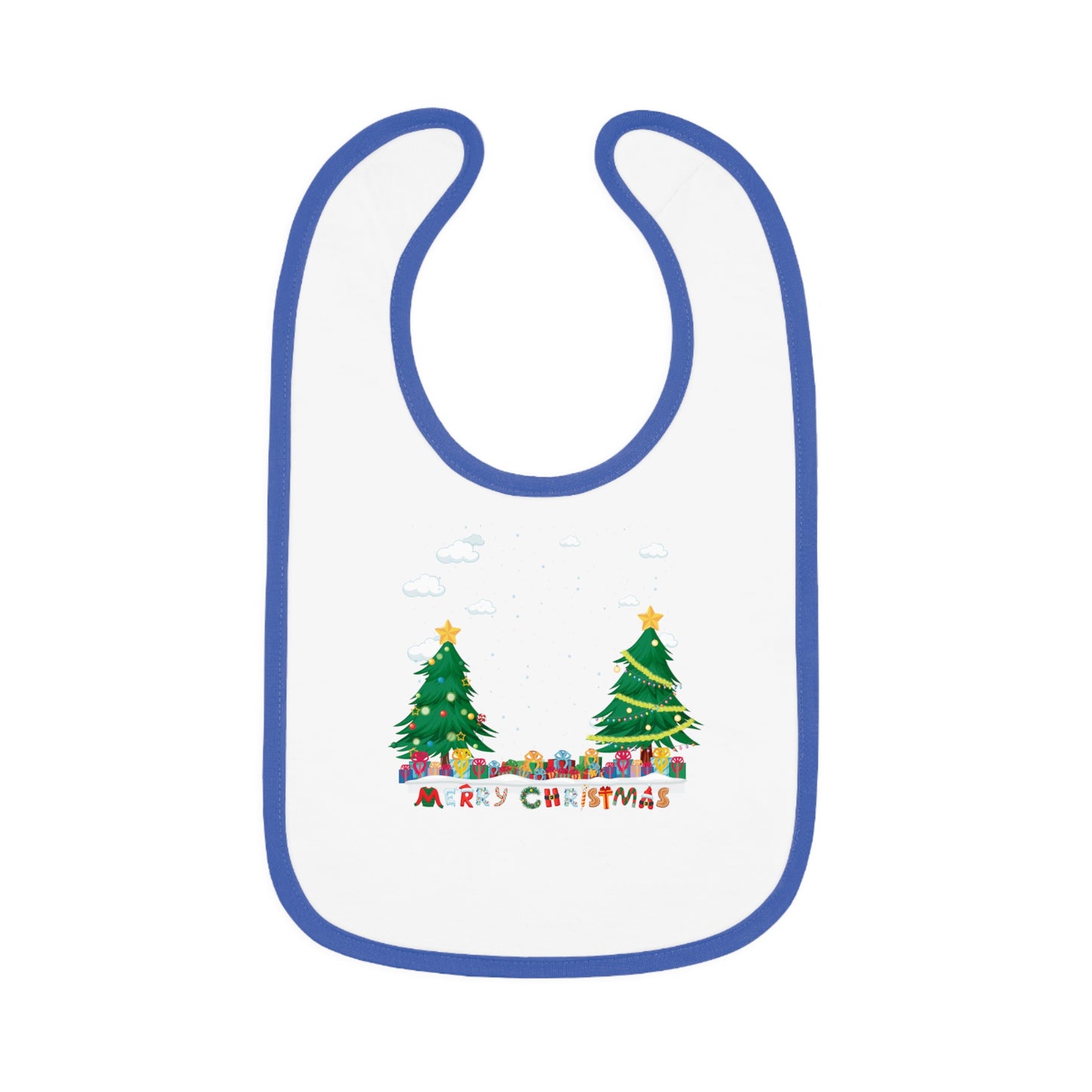 Baby Bib - Christmas and snowing