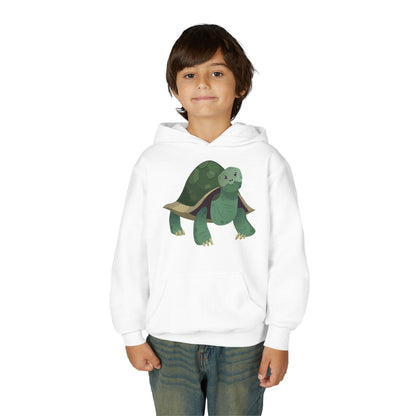Youth hoodie with adorable turtle design Printify