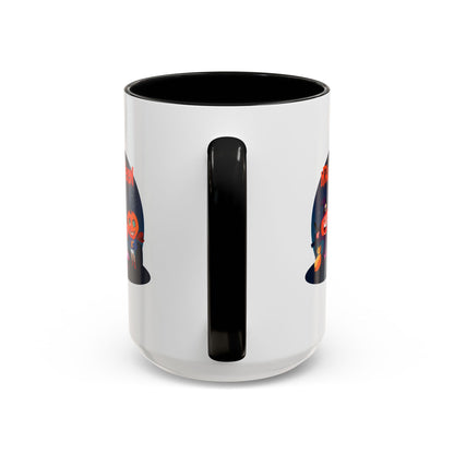Accent Coffee Mug - Super kiddo wearing pumpkin - [[{"value":"Wonderwear Kid"}]]