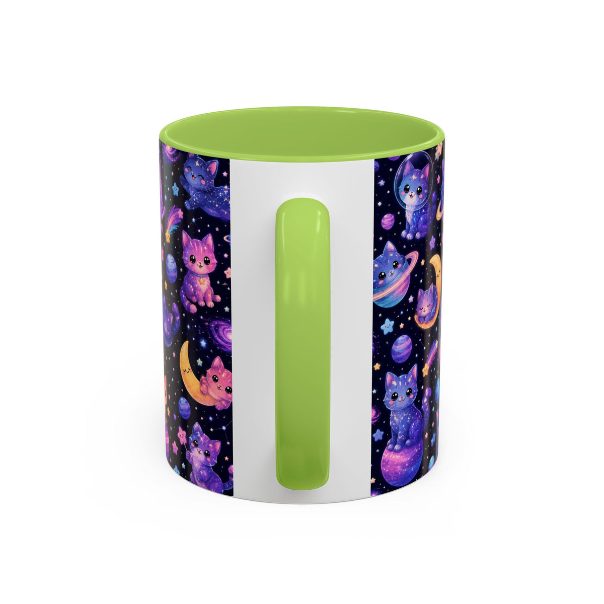 Accent Coffee Mug (11/15 oz) - Galaxy cats