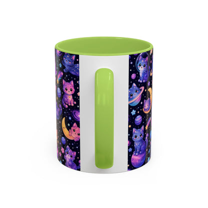 Accent Coffee Mug (11/15 oz) - Galaxy cats