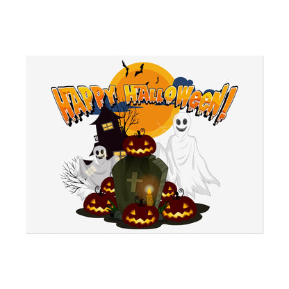 Rolled Posters - Happy holloween - cemetery - [[{"value":"Wonderwear Kid"}]]